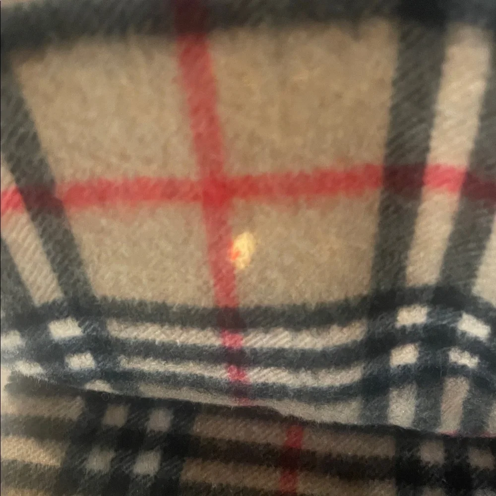 Vintage Burberry Cashmere Nova Check Scarf